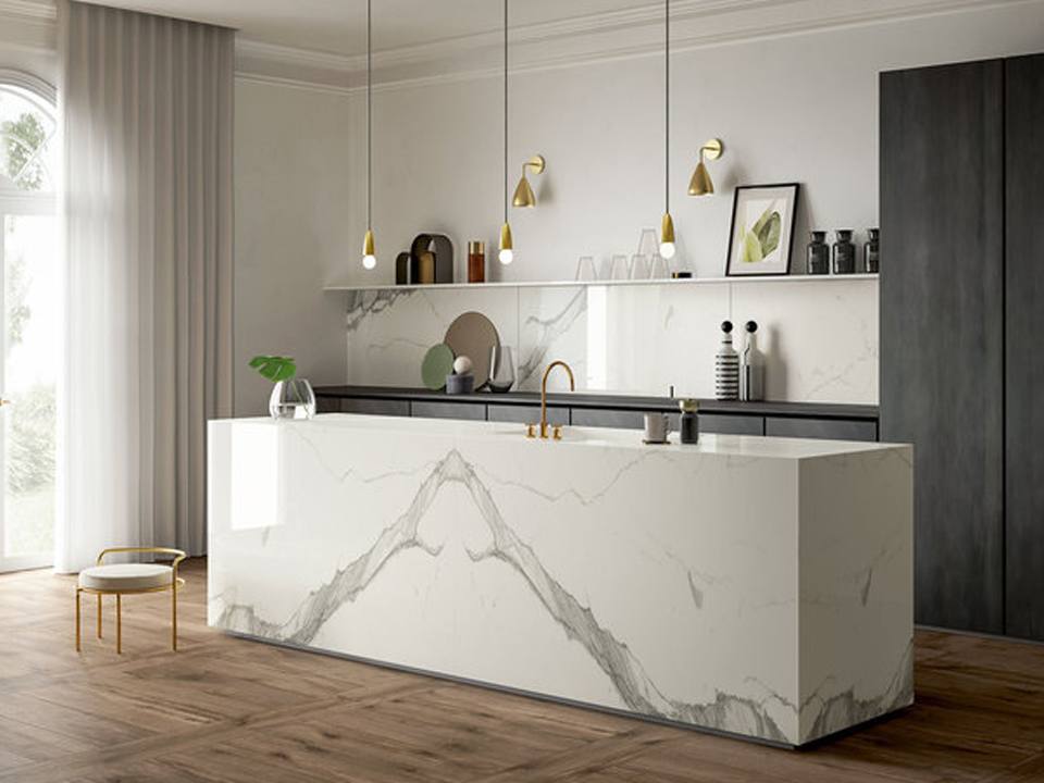 Porcelain quartzite countertops