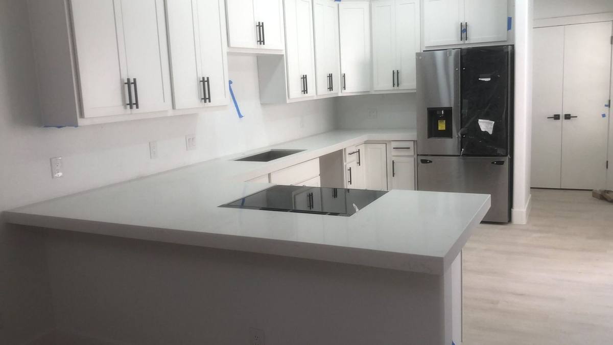 A backsplash adds style and practicality